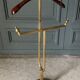 Valet de nuit travail français pieds griffes 1960 brass and wood