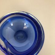 Blue Murano glass ashtray Murano, Italy, 1970s