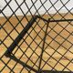 HARRY BERTOIA armchair for KNOLL "Diamond" in black metal. Old edition. Condition of use.