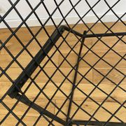 HARRY BERTOIA armchair for KNOLL "Diamond" in black metal. Old edition. Condition of use.