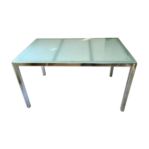 Table design verre et