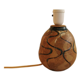 Pied de lampe de table en céramique, conçue par Marie pour Hjort ceramics Denmark (estampillée en bas), années 1970