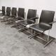 Vintage chrome dining chairs, 1970s