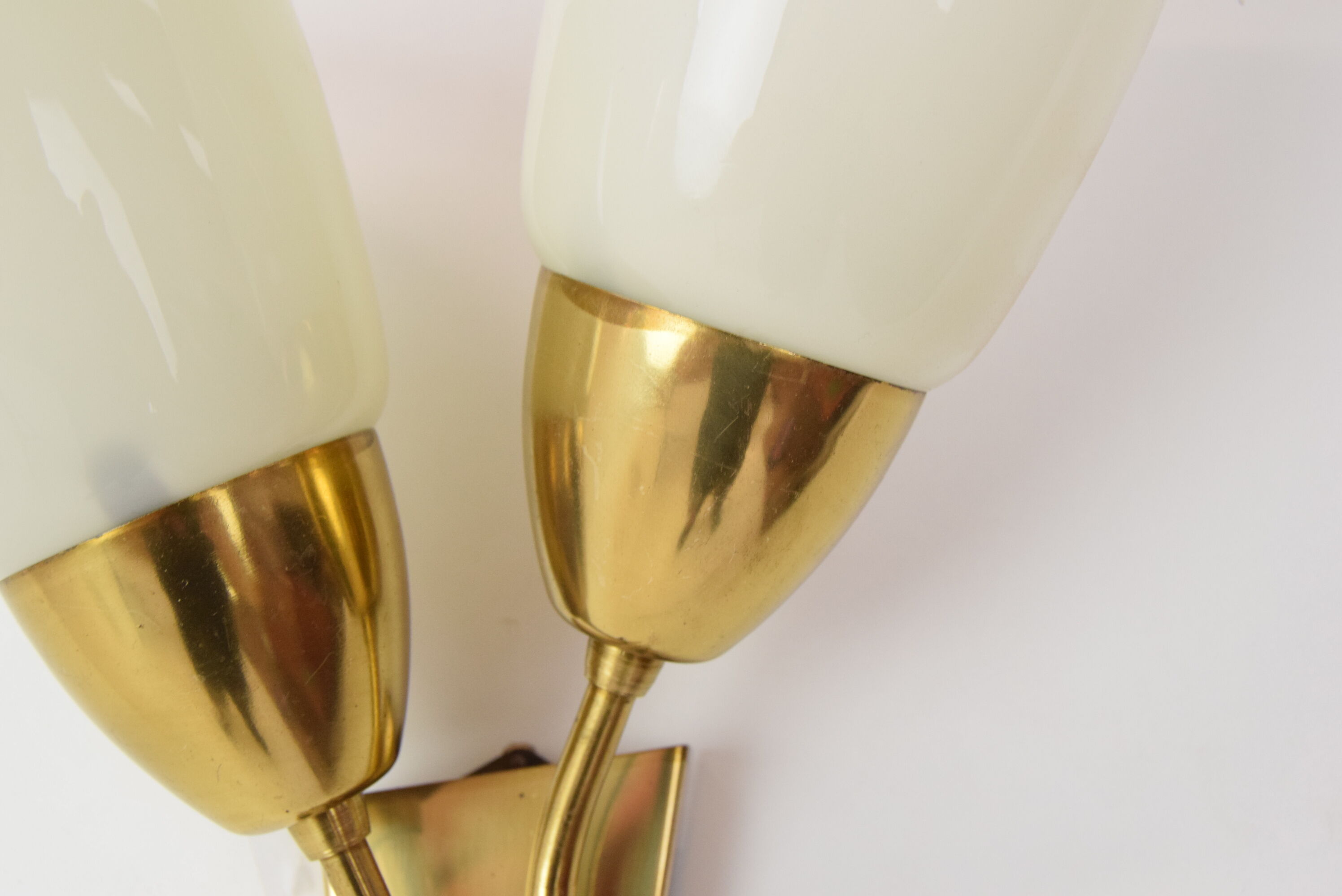 Mid-century Brass Wall Lamp/Kamenicky Senov,1970'