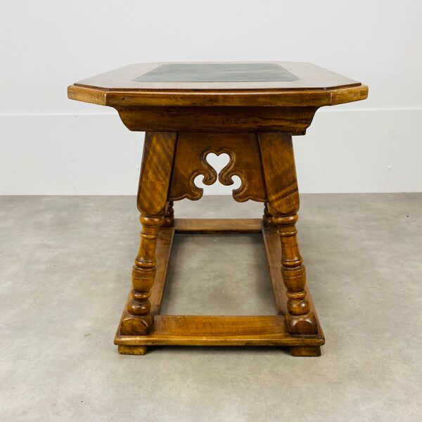 Table de changeur Suisse en bois et ardoise