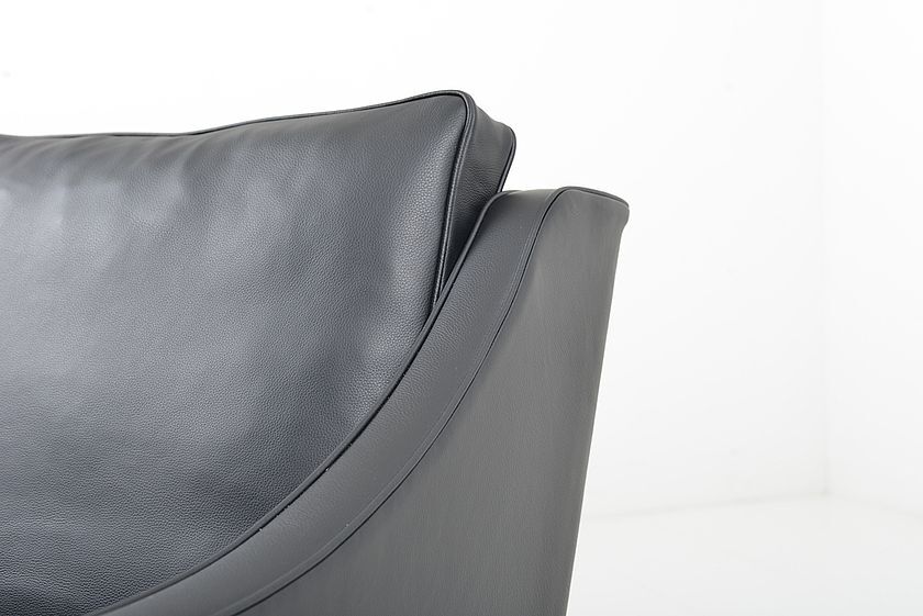 Padded of Borge Mogensen leather chair model 2207