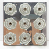 Cubic Sculptural Flush Mount-Wall Light by Peill & Putzler, Germany