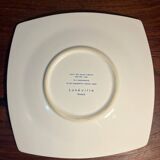 Luneville earthenware plate, irises, Claude Monet