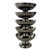 Lot de 5 coupelles en inox
