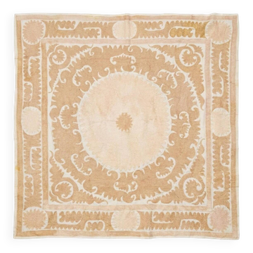 Vintage hand-embroidered tablecloth 127x134 cm