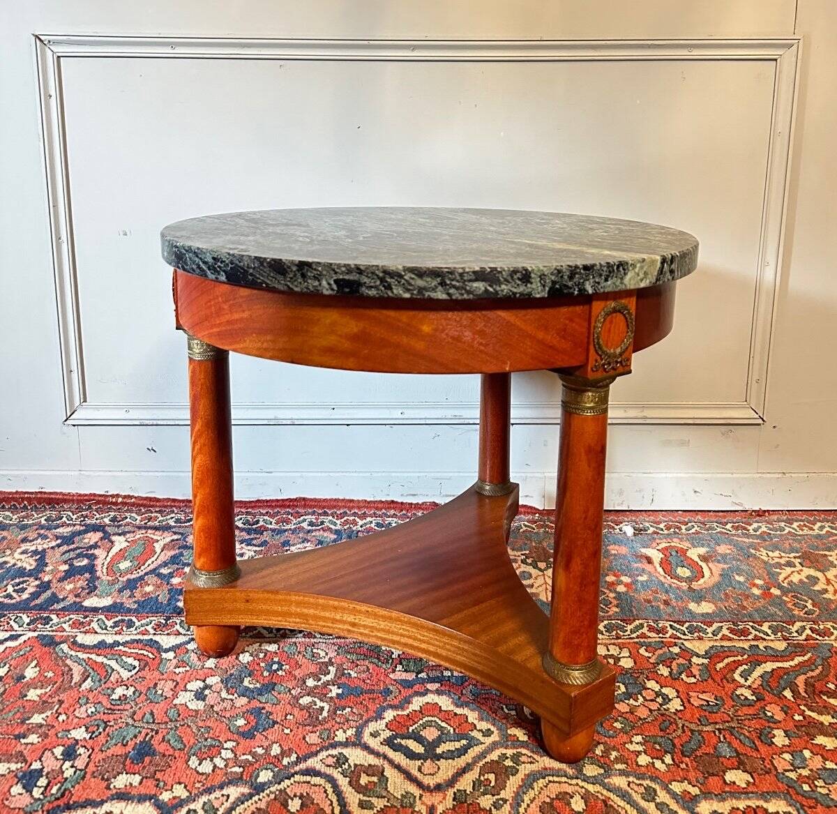 Empire Style Mahogany Pedestal Table.