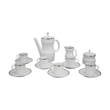 1964 Jaroslav Jezek Exlusive Porcelain Tea Set "Nefertiti", Czechoslovakia