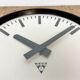 Industrial bakelite factory wall clock from Pragotron, 1960s