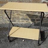 Rolling or side TV table from the 70s