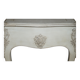 Antique Louis XV style flat desk painted with stool.