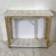 Console bois blanchi Jardin d'Ulysse