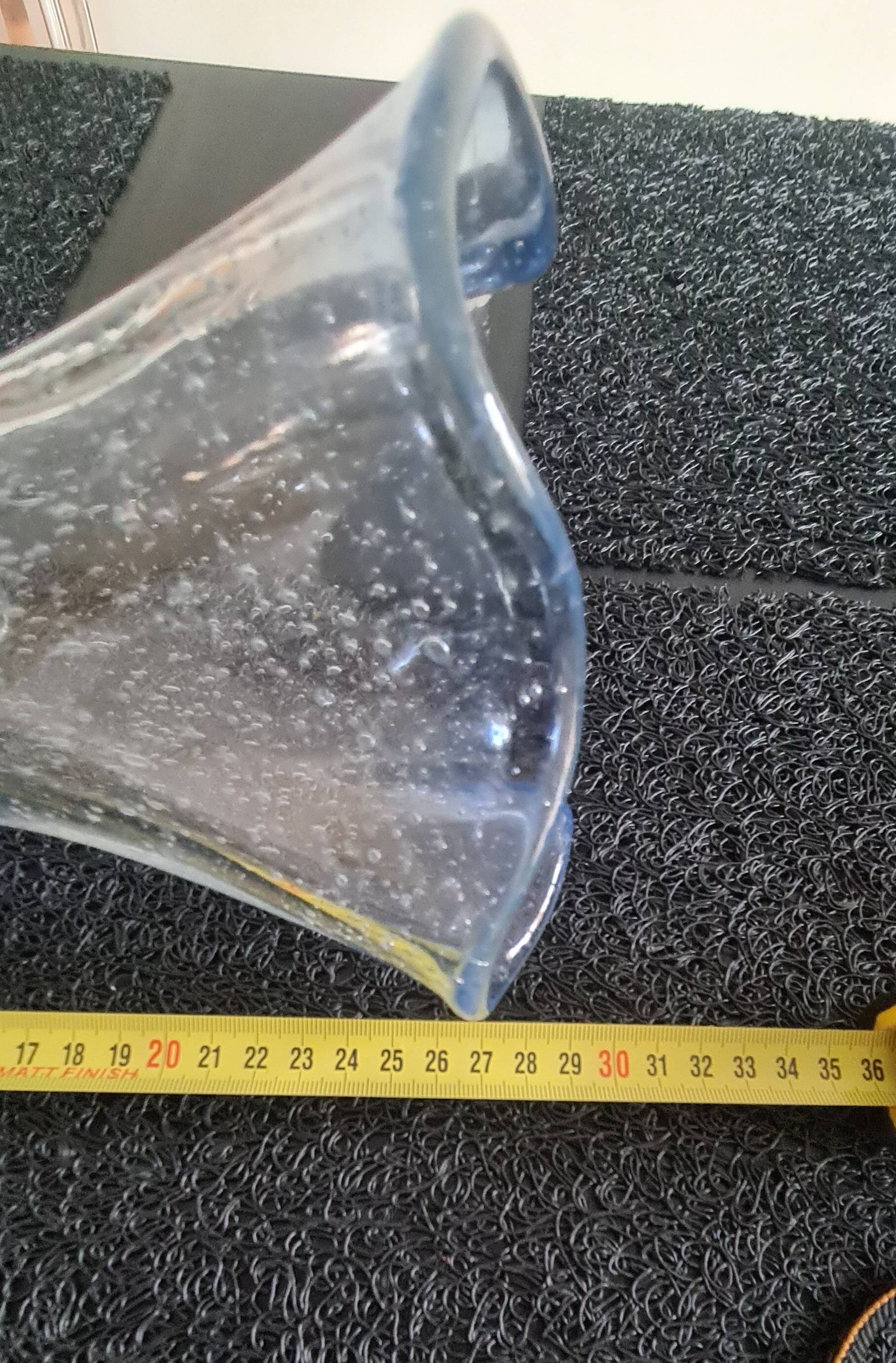 Artist Vase - Farinelli for Biot | Cloud Blue Bubbled Glass