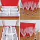 Coffret de 6 verres à vin en cristal de Lorraine neuf