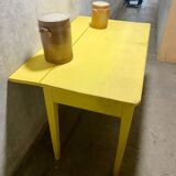 Yellow farm table