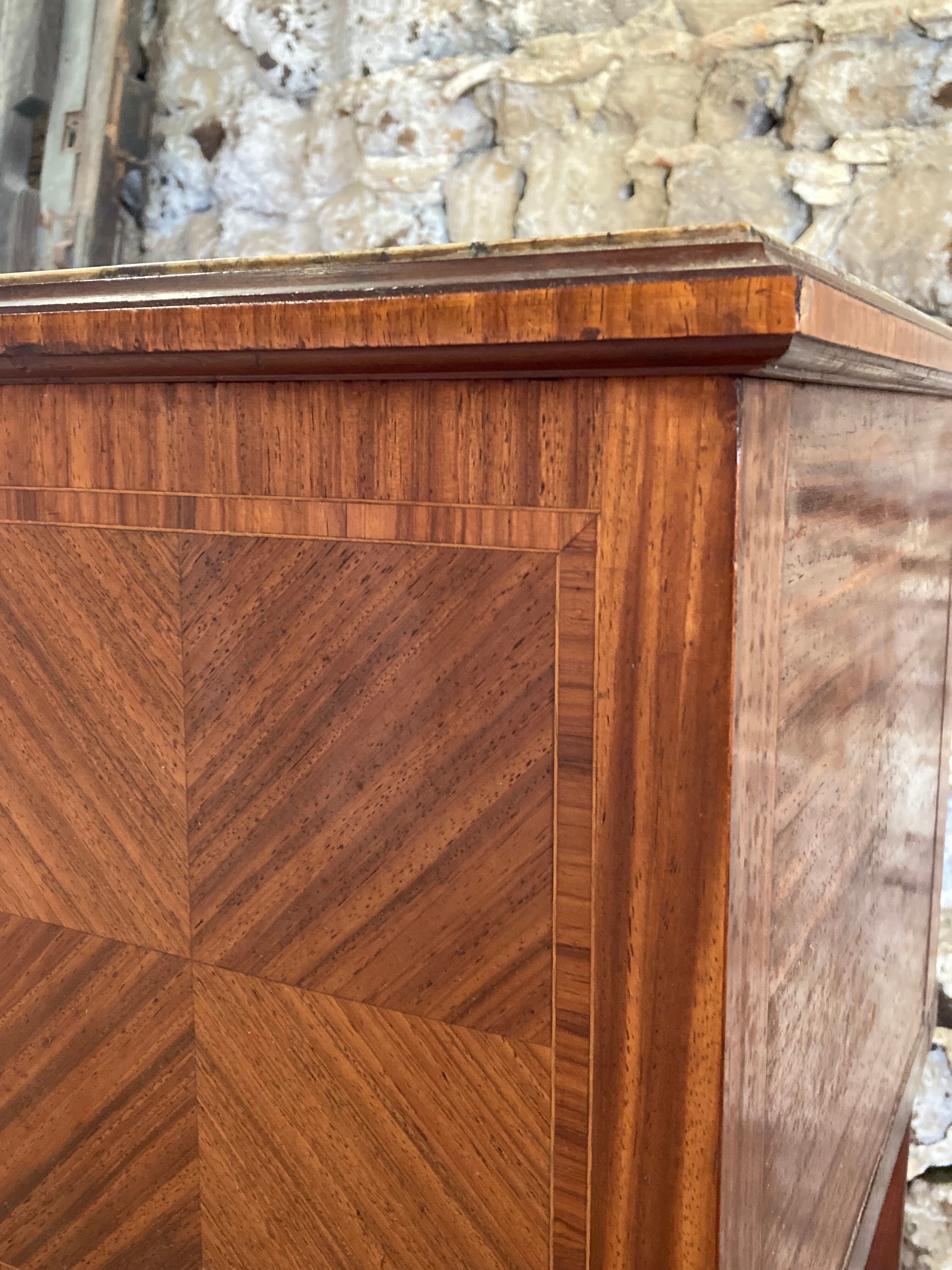 Bedside table Louis XVI marquetry