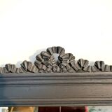 Regency style beveled mirror in large anthracite