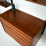 Teak modular shelving unit, Danish design, 1960s, designer: Poul Cadovius
