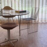 Max Sauze 1970s wire sculpture chair Made in France