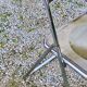 Set of 4 70s design folding chairs in smoked plexiglass and chrome metal