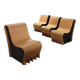Lot de 4 fauteuils modernes en carton et Forex, années 2000