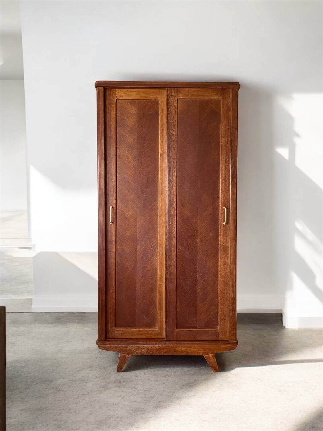 Scandinavian wooden wardrobe