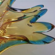 Sommerso Murano Glass Bowl, Italy, 1960s