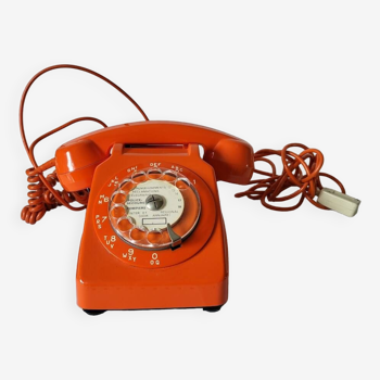 Vintage Orange Socotel Telephone