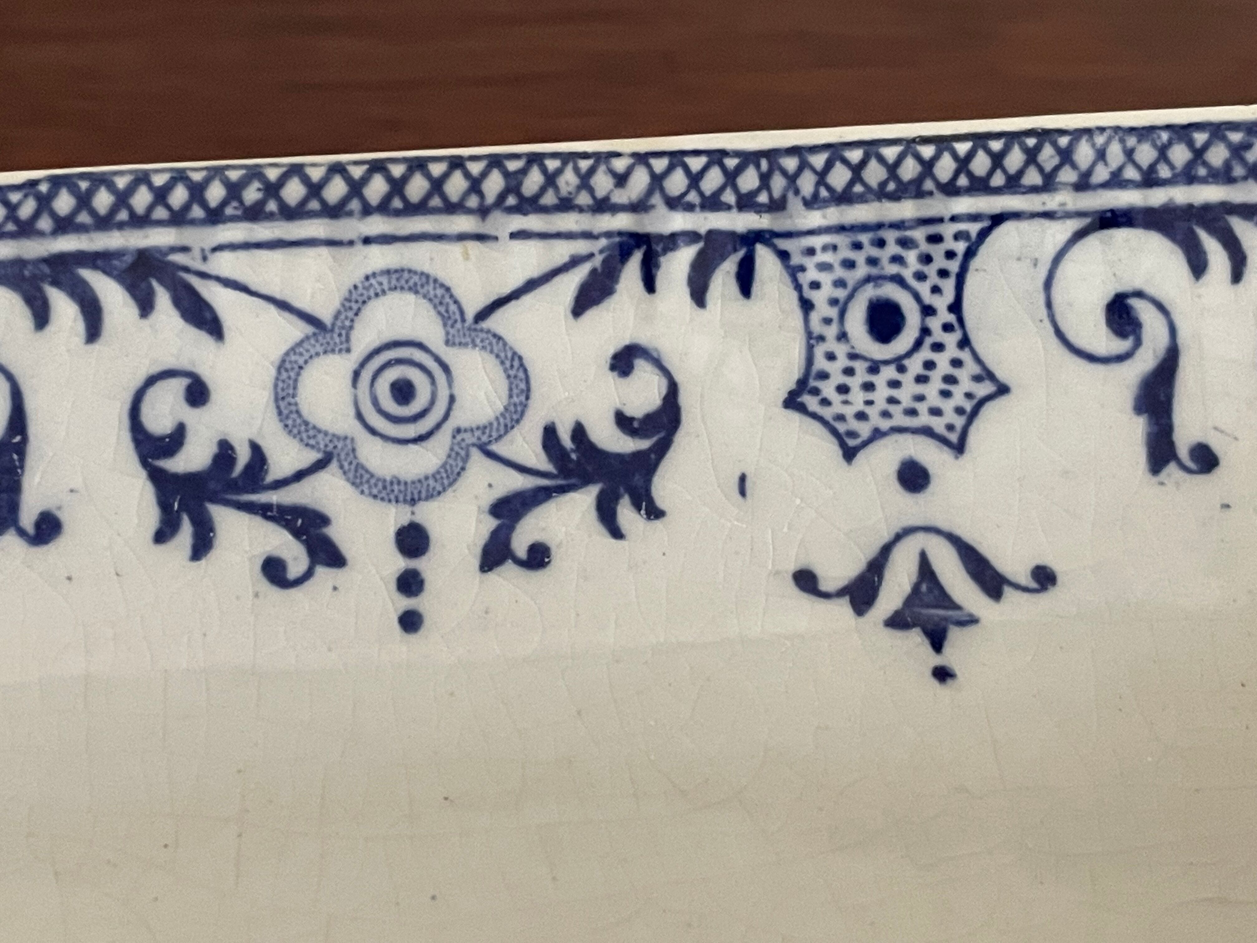 Old serving dish Creil and Montereau 36x28