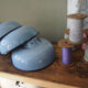 Day blinds emailed industrial lamp sky blue