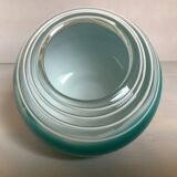 Small turquoise blue Murano style vase