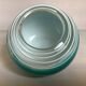 Small turquoise blue Murano style vase