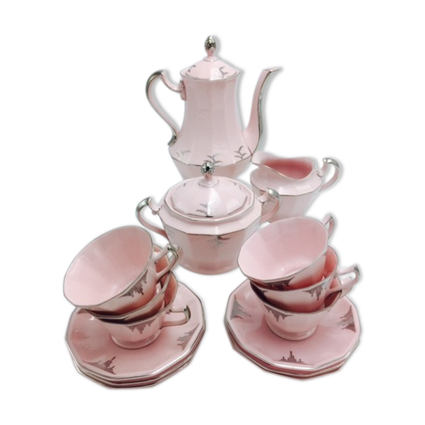 Art Deco: coffee or tea, Czechoslovakia, Schlaggenwald service