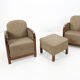 Set of two art deco armchairs