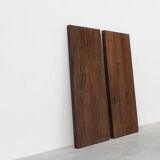 Large Carved Portuguese Oak Wall Panels, 1850s, Set of 2