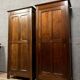 Pair of late 19th century bonnetières in stained beech circa 1880
