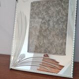 Beveled mirror photo frame