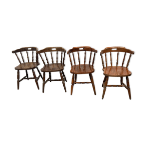 Lot de 4 chaise type western