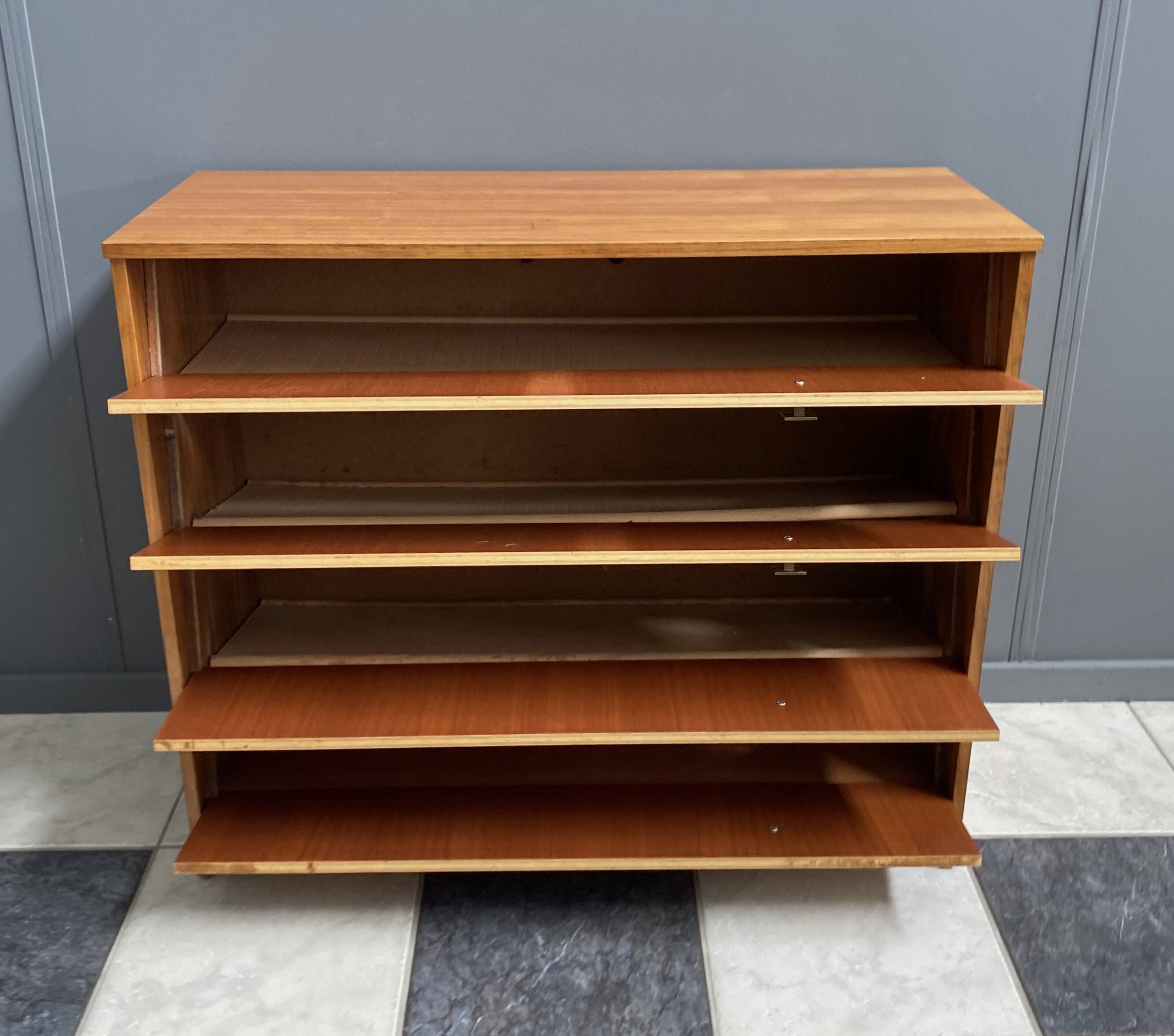 armoire à chaussures des années 1970