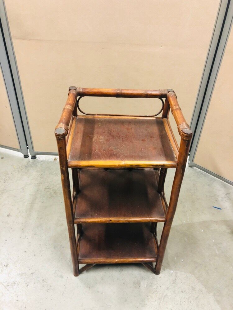 Vintage rattan shelf