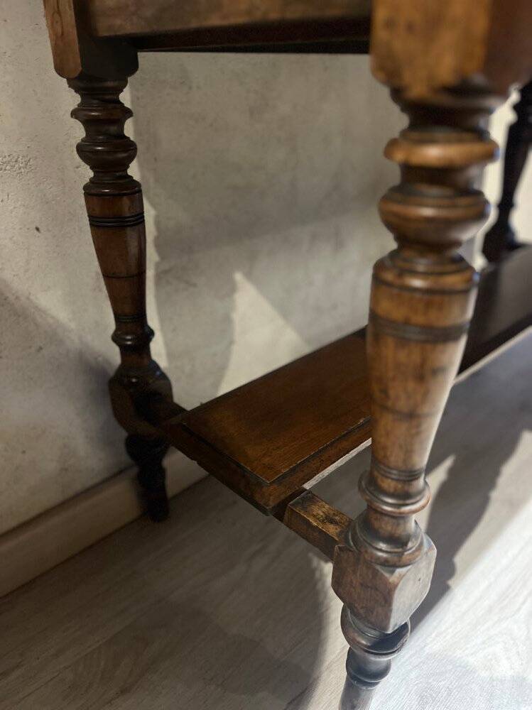 Wood and marble washstand, 19th century.
