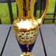 Trefuochi Murano vase in blown glass, floral pattern in relief
