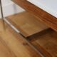 Table basse design marbre et palissandre Georges Nelson 1970
