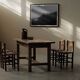 Handcrafted chairs in solid pine and woven straw – France, circa 1950