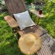 Transat chaise longue rotin