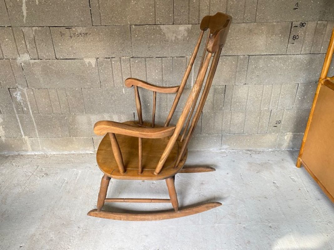 Rocking chair by stol kamnik yugoslavia vintage 1960s
